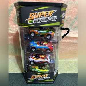 957 Sports Racing Super Metal Car 12 Pack Pull Back Diecast Cars